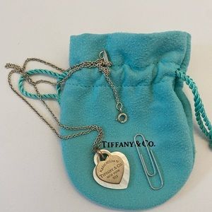 Tiffany & Co. RARE Heart Mother of Pearl Pendant